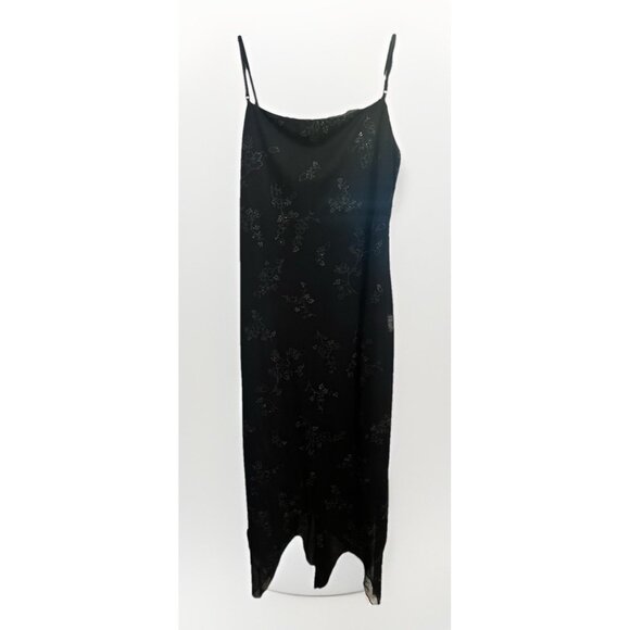 Vtg City Triangles Y2K Babydoll Asymmetric Dress N Sparkly Whimsigoth Fairy Goth - Picture 1 of 8